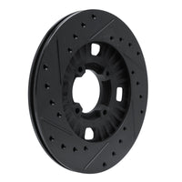 R1 Concepts R1 83-89 Isuzu Impulse Front Right Drilled & Slotted Black Brake Rotor