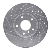 R1 Concepts R1 94-02 Land Rover Range Rover Front Right Drilled & Slotted Silver Brake Rotor