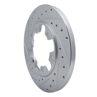 R1 Concepts R1 15-25 Ford Transit-350 HD/DRW Rear Left Drilled & Slotted Silver Brake Rotor