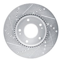 R1 Concepts R1 10-11 Kia SOUL Front Right Drilled & Slotted Silver Brake Rotor