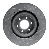 R1 Concepts R1 92-02 Dodge Viper Front Left Drilled & Slotted Silver Brake Rotor