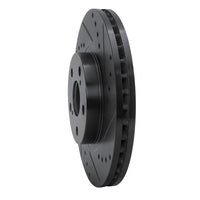 R1 Concepts R1 09-15 Toyota Corolla (Mexico) Front Right Drilled & Slotted Black Brake Rotor