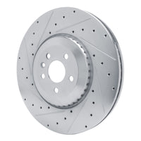 R1 Concepts R1 21-25 Jaguar F-Pace Front Left Drilled & Slotted Silver Brake Rotor