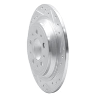 R1 Concepts R1 98-00 Volvo V70 Rear Right Drilled & Slotted Silver Brake Rotor