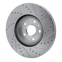 R1 Concepts R1 13-19 Buick Regal Front Left Drilled & Slotted Silver Brake Rotor