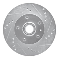 R1 Concepts R1 82-87 Volvo 740 Front Right Drilled & Slotted Silver Brake Rotor