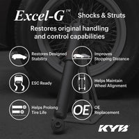 KYB Shocks & Struts Excel-G Rear Right MAZDA Protege 1999-03 MAZDA Protege 5 2002-03