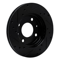 R1 Concepts R1 89-98 Hyundai Sonata Front Left Drilled & Slotted Black Brake Rotor