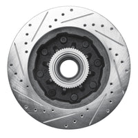 R1 Concepts R1 93-95 Chevrolet G30 Front Right Drilled & Slotted Silver Brake Rotor