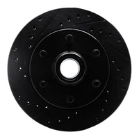 R1 Concepts R1 94-02 Chevrolet C2500 Front Left Drilled & Slotted Black Brake Rotor