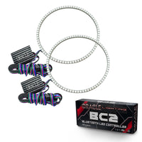 ORACLE Lighting Oracle Jeep Wrangler JK 07-17 LED Waterproof Halo Kit - ColorSHIFT w/ BC1 Controller