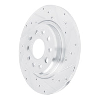 R1 Concepts R1 22-25 Jeep Grand Cherokee Rear Right Drilled & Slotted Silver Brake Rotor