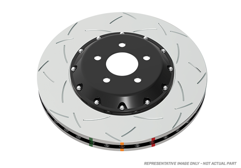 DBA 02-03 Jaguar Vanden Plas (w/355mm Front Rotor) Front 5000 Series 2-Pc Slotted Rotor w/Black Hat