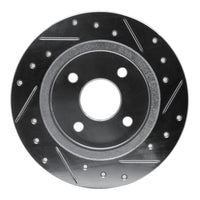 R1 Concepts R1 91-98 Saturn SW1 Rear Left Drilled & Slotted Silver Brake Rotor