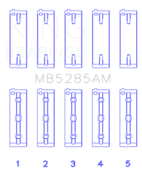 King Engine Bearings Suzuki J18K/J20A (Size +0.75mm) Main Bearing Set