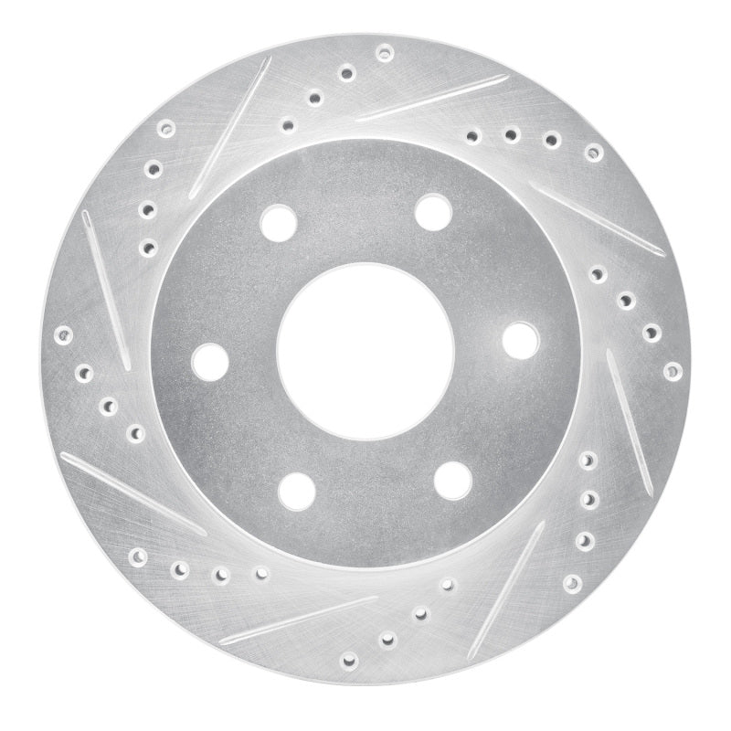 R1 Concepts R1 09-15 Toyota Hilux (Mexico) Front Left Drilled & Slotted Silver Brake Rotor