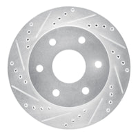 R1 Concepts R1 09-15 Toyota Hilux (Mexico) Front Left Drilled & Slotted Silver Brake Rotor