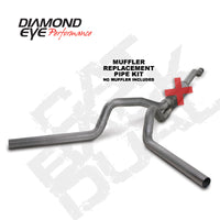 Diamond Eye Performance Diamond Eye KIT 4in Catback MFLR RPLCMENT PIPE DUAL SS: 03-07 FORD 6.0L F250/F350