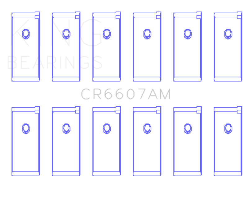King Engine Bearings Datsun L28 (Size +0.25mm) Connecting Rod Bearing Set