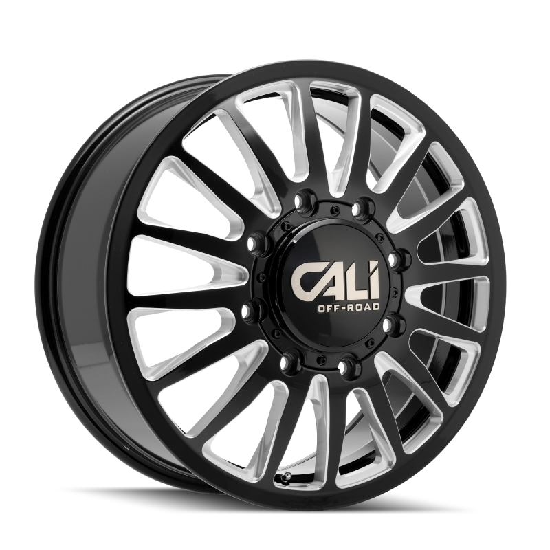 Cali Off-Road 9110D Summit Dually 20x8.25 / 8x165.1 BP / -192mm OS / 121.3mm Hub Gls Blk Mill Wheel