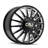 Cali Off-Road 9110D Summit Dually 20x8.25 / 8x210 BP / -192mm OS / 154.2mm Hub Gls Blk Mill Wheel