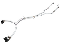 AWE Tuning Audi B9 S5 Sportback Track Edition Exhaust - Non-Resonated (Black 102mm Tips)