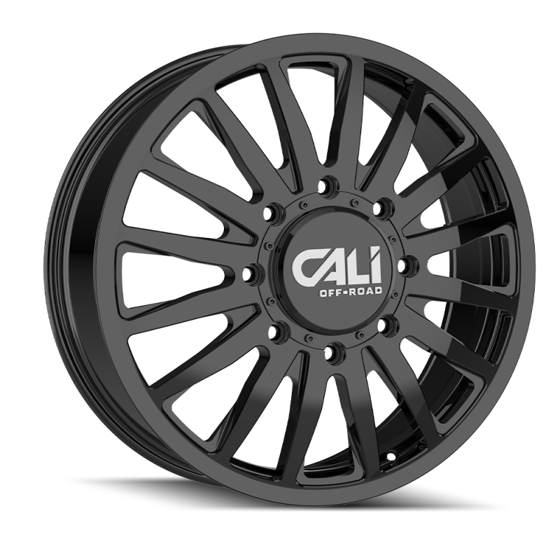 Cali Off-Road 9110D Summit Dually 22x8.25 / 8x200 BP / 115mm Offset / 142mm Hub Gloss Black Wheel