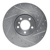 R1 Concepts R1 12-21 BMW 228I Front Left Drilled & Slotted Silver Brake Rotor