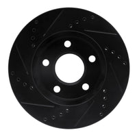 R1 Concepts R1 97-05 Buick Century Front Right Drilled & Slotted Black Brake Rotor