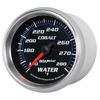 Autometer Cobalt 66.7mm 140-280 degree F. Water Temperature Gauge