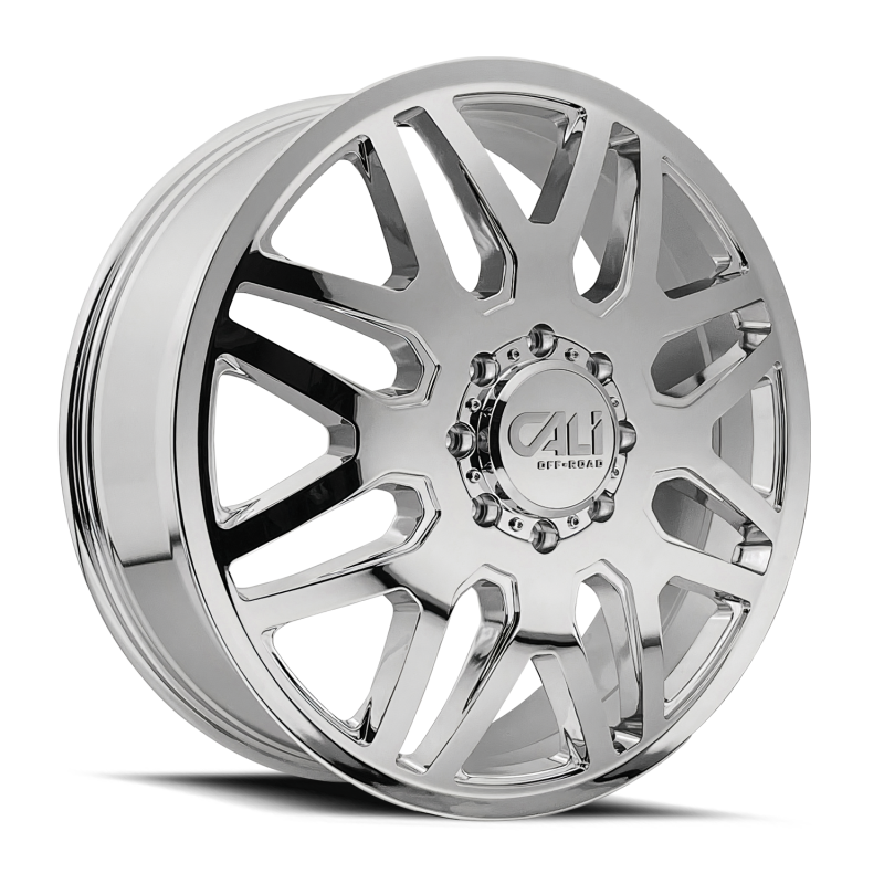 Cali Off-Road 9115D Invader Dually 24x8.25 / 8x165.1 BP / 115mm Offset / 121.3mm Hub Chrome Wheel