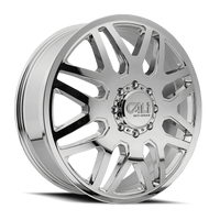 Cali Off-Road 9115D Invader Dually 24x8.25 / 8x165.1 BP / 115mm Offset / 121.3mm Hub Chrome Wheel