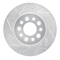 R1 Concepts R1 04-07 Ford Freestar Front Left Drilled & Slotted Silver Brake Rotor