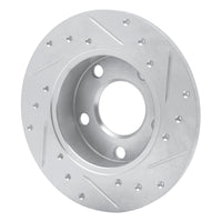 R1 Concepts R1 96-05 Audi A4 Quattro Rear Left Drilled & Slotted Silver Brake Rotor