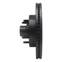 R1 Concepts R1 04-06 Ford E-150 Front Right Drilled & Slotted Black Brake Rotor