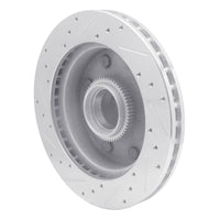 R1 Concepts R1 98-03 Dodge B3500 / B2500 Front Right Drilled & Slotted Silver Brake Rotor