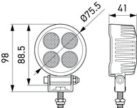 Hella ValueFit LED Work Light TR1700 LED MV CR LT