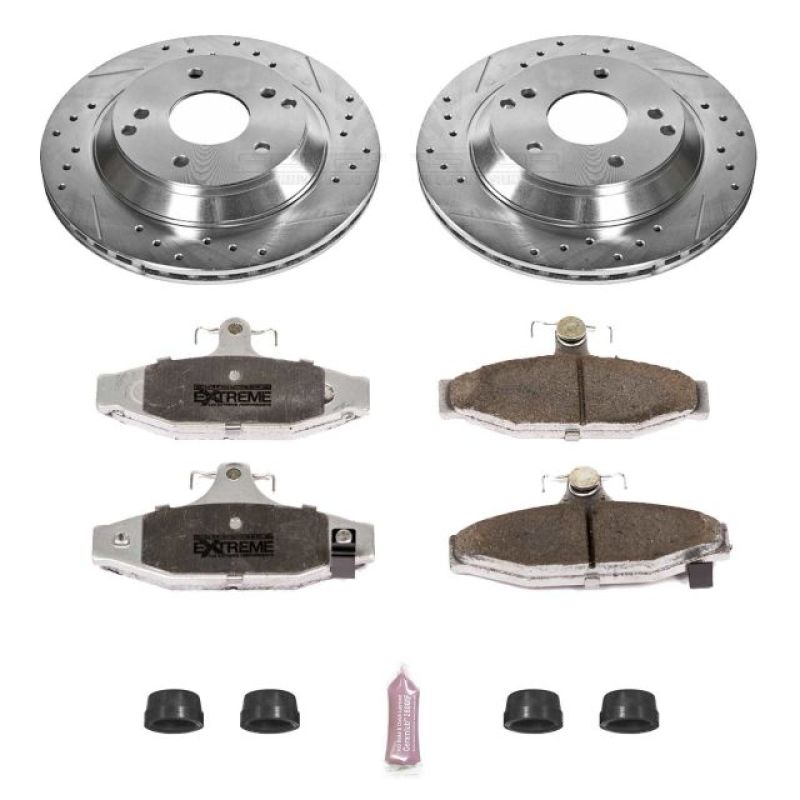 PowerStop Power Stop 88-96 Chevrolet Corvette Rear Z26 Street Warrior Brake Kit