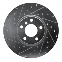 R1 Concepts R1 16-18 BMW X4 Right Front Drilled & Slotted Silver Brake Rotor
