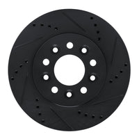 R1 Concepts R1 04-07 Ford Freestar Front Right Drilled & Slotted Black Brake Rotor
