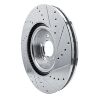 R1 Concepts R1 20-25 Ford Police Interceptor Utility Front Left Drilled & Slotted Silver Brake Rotor
