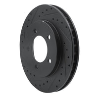 R1 Concepts R1 97-02 Ford Expedition Front Left Drilled & Slotted Black Brake Rotor