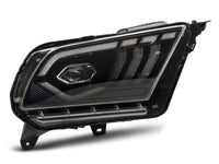 Raxiom 10-12 Ford Mustang w/ Factory Halogen LED Projector Headlights- Black Housing (Clear Lens)