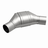 MagnaFlow Universal Catalytic Converter 2.25 inch Angled O/O PC2 Front