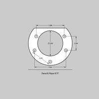 Baer Brakes Rear Ends w/ Dana 60/Mopar 8-3/4in Car HE 11in SS4+ Rear SDZ Brake Kit - Blk