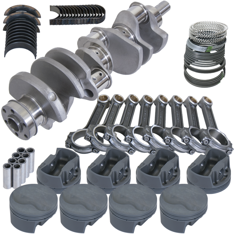 Eagle Ford 351W 4.000in Crank 6.250in I-Beam Rods -6.6cc Flat Top 4.060in Pistons Rotating Assembly