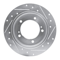 R1 Concepts R1 83-98 Chevrolet Tracker Front Right Drilled & Slotted Silver Brake Rotor