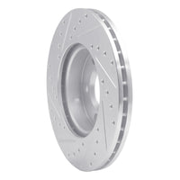 R1 Concepts R1 96-00 Volkswagen EuroVan Front Right Drilled & Slotted Silver Brake Rotor