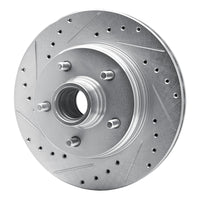 R1 Concepts R1 90-02 Chevrolet ASTRO Front Left Drilled & Slotted Silver Brake Rotor