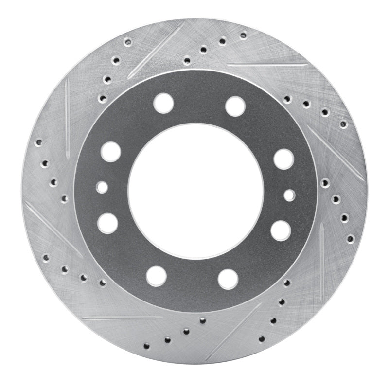 R1 Concepts R1 19-25 Ram 3500 Rear Left Drilled & Slotted Silver Brake Rotor